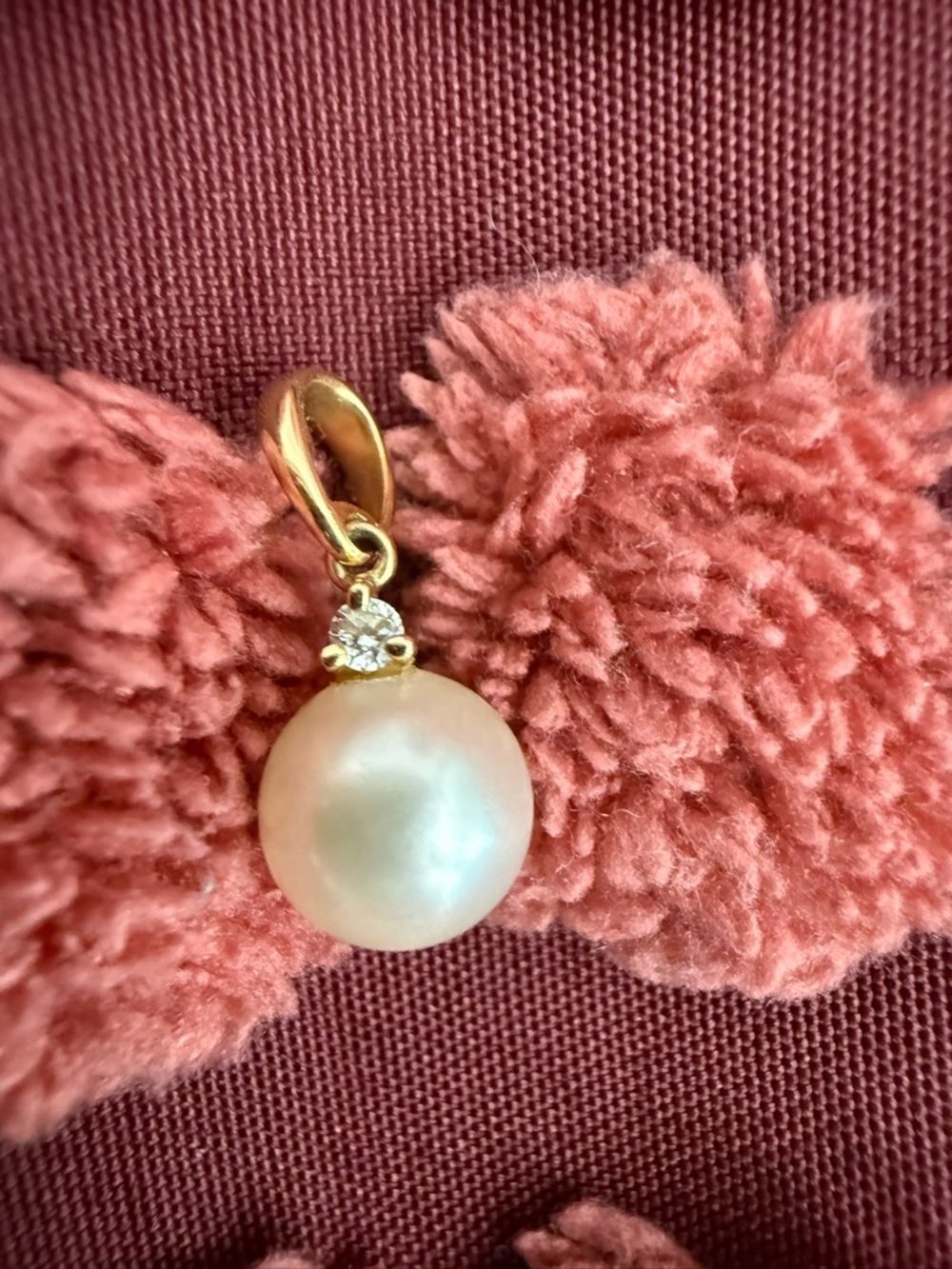 MIKIMOTO 7.8MM Blue Lagoon Pearl Pendant with Diamond Accent